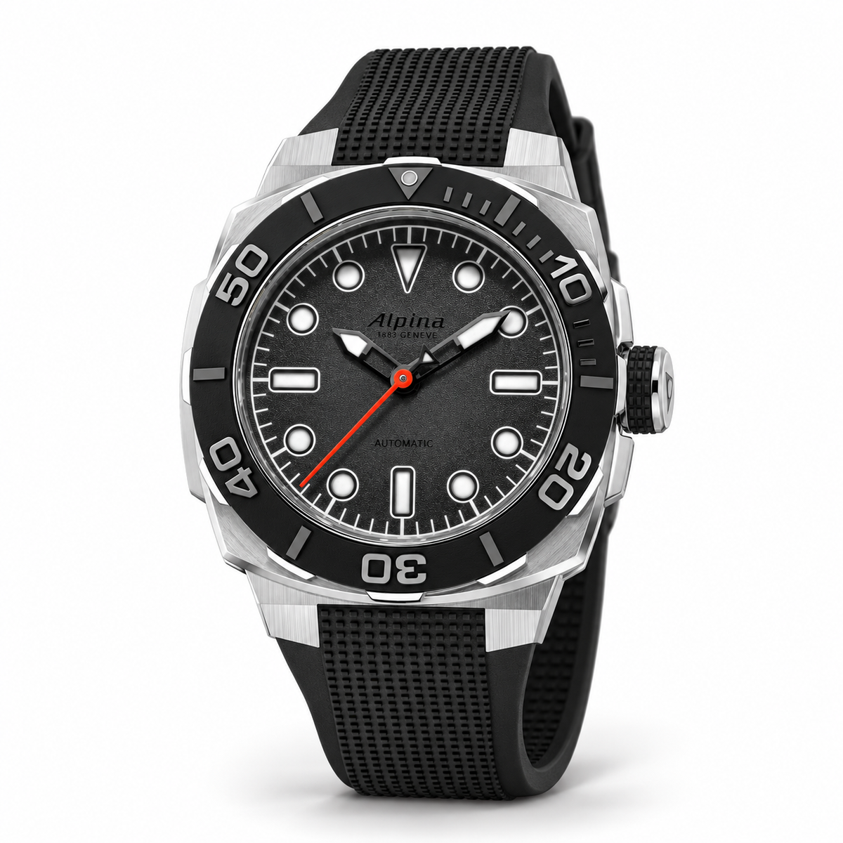 Alpina Seastrong Diver Extreme Automatic x The Real Time Show AL-520G3VE6 — vue de trois quarts