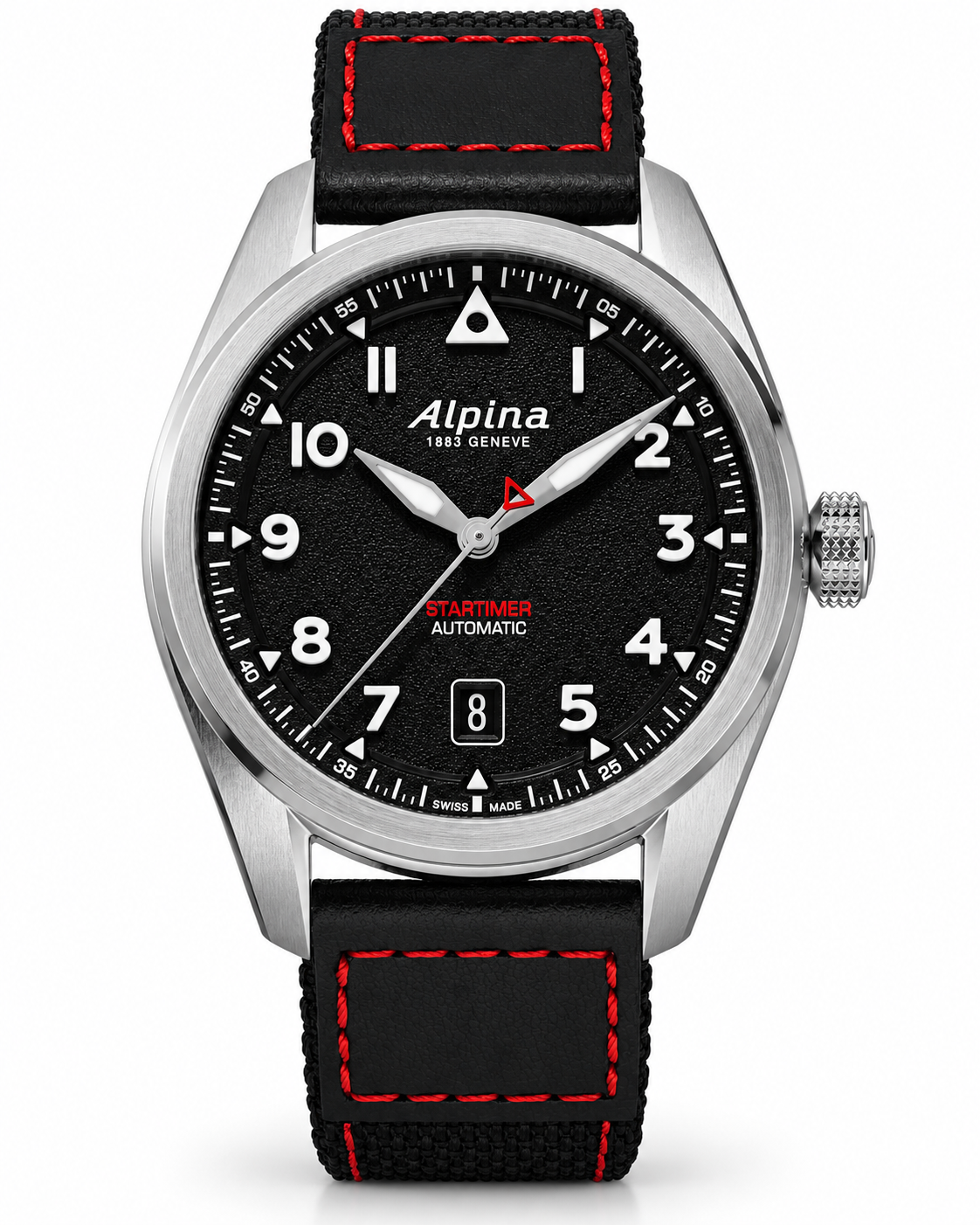 Alpina Startimer Pilot Automatic AL-525BW4S36 — vue de face