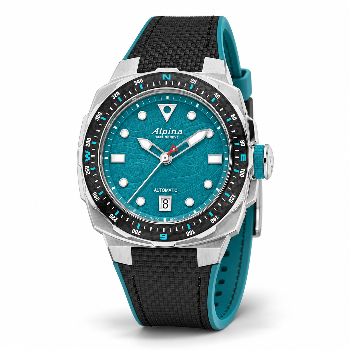 Alpina Seastrong Diver Extreme Automatic x Route du Rhum AL-525T3VE6 — vue de trois quarts