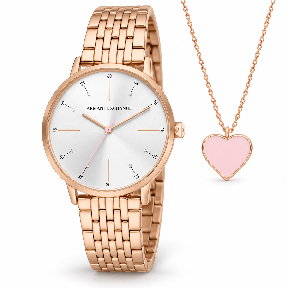 Armani Exchange | Lola Coffret Montre Femme AX7145SET — vue trois-quarts