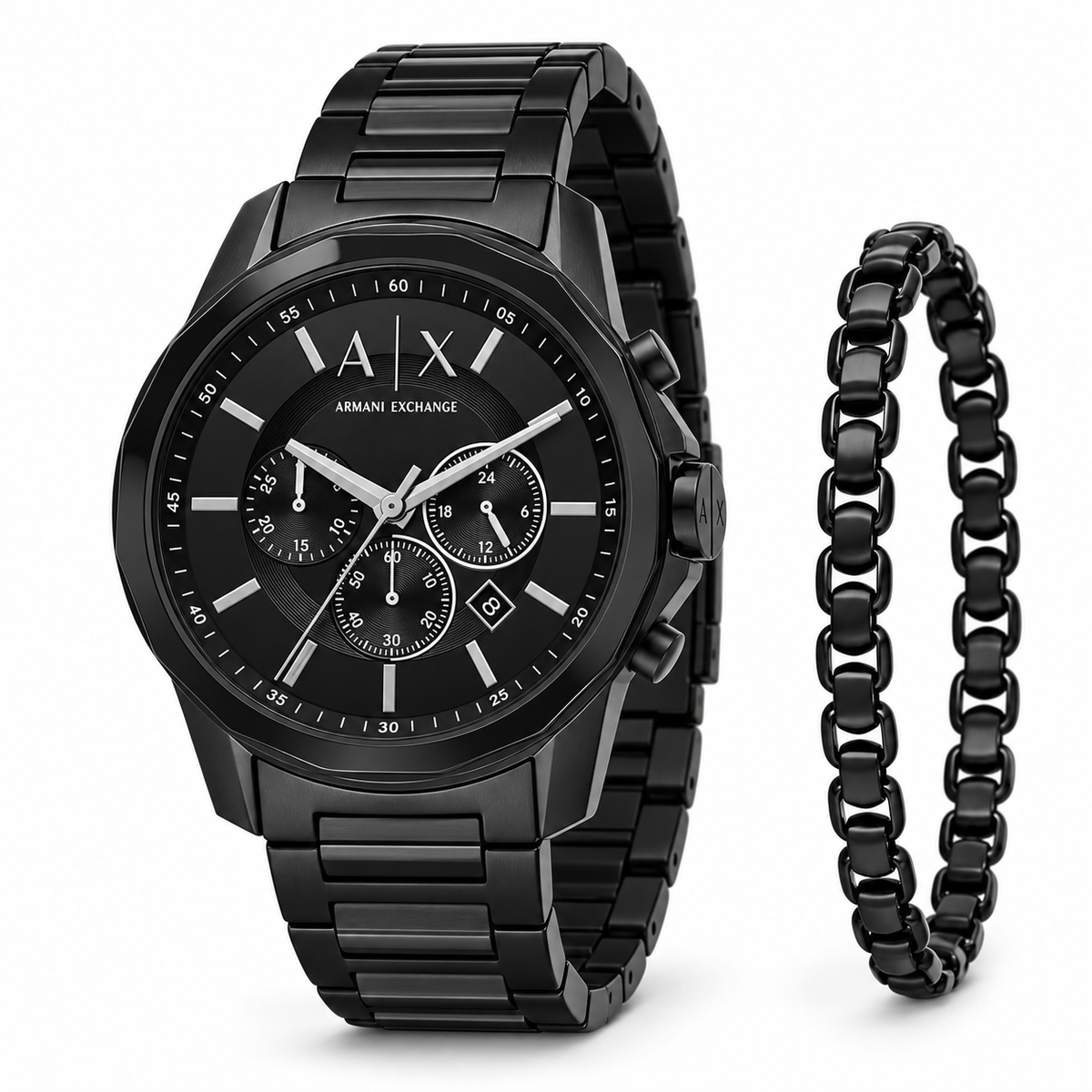 Armani Exchange | Banks Coffret Montre Homme AX7153SET — vue trois-quarts