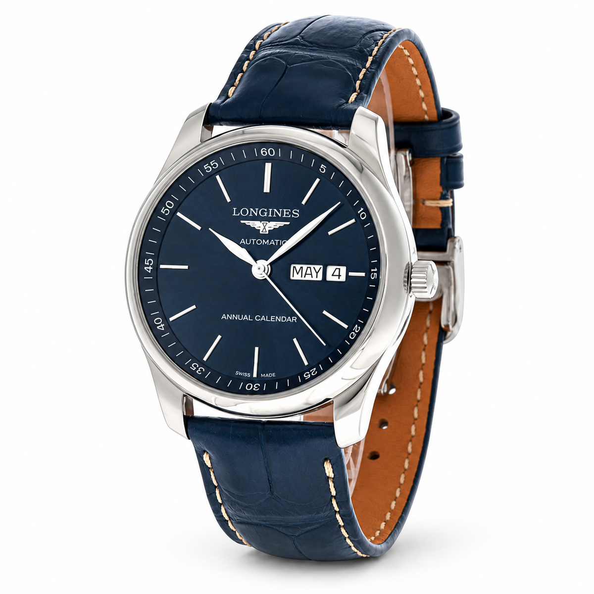 Longines Master Collection Annual Calendar L2.910.4.92.0 — vue trois quarts