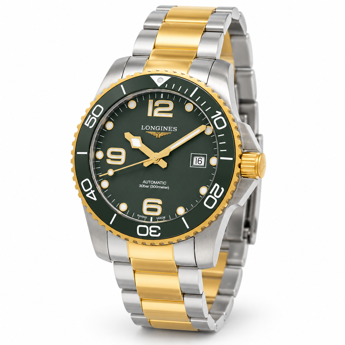 Longines HydroConquest L3.781.3.06.7 — vue trois quarts