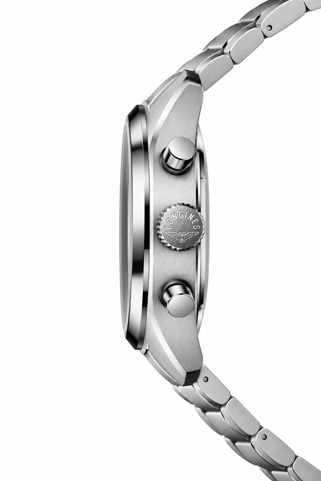 Longines Spirit Chronograph L3.820.4.73.6 — vue de profil
