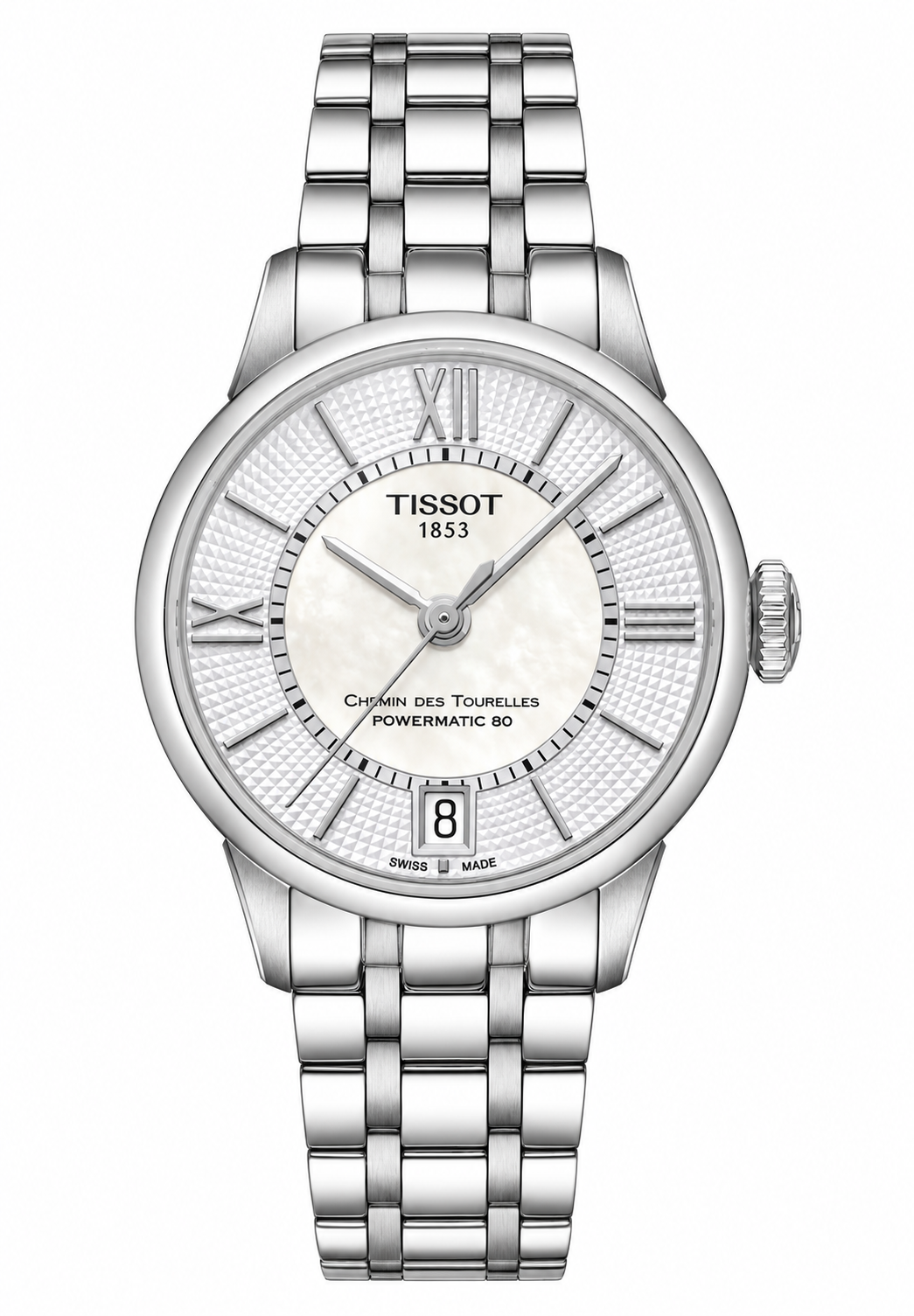 Tissot Chemin des Tourelles Powermatic 80 Lady T099.207.11.118.00 — vue de face