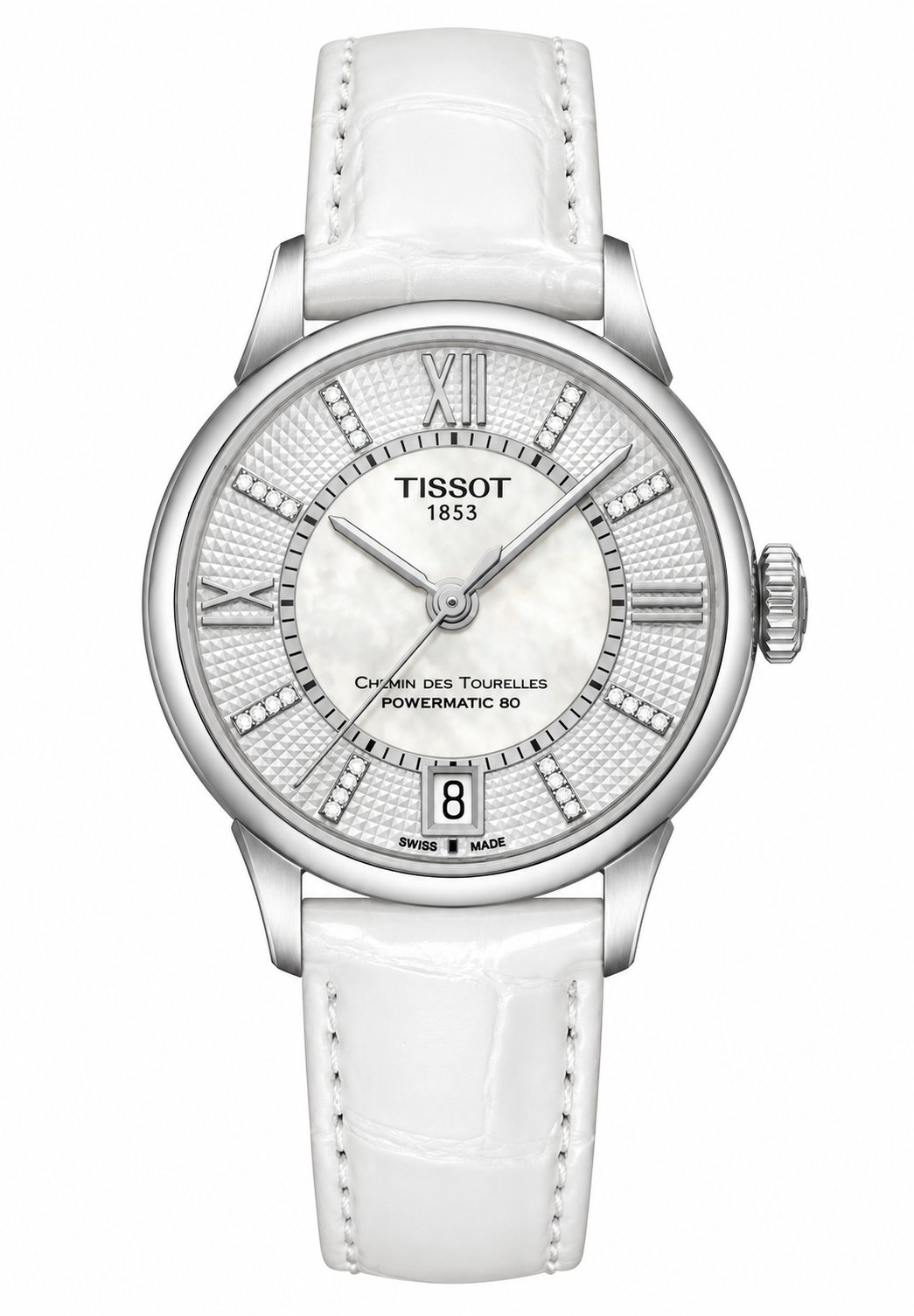 Tissot Chemin des Tourelles Powermatic 80 Lady T099.207.16.116.00 — vue de face