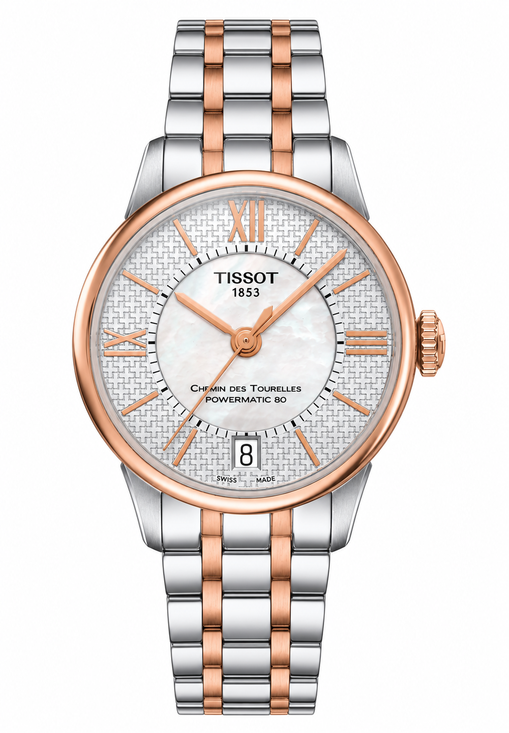 Tissot Chemin des Tourelles Powermatic 80 Helvetic Pride Lady T099.207.22.118.01 — vue de face