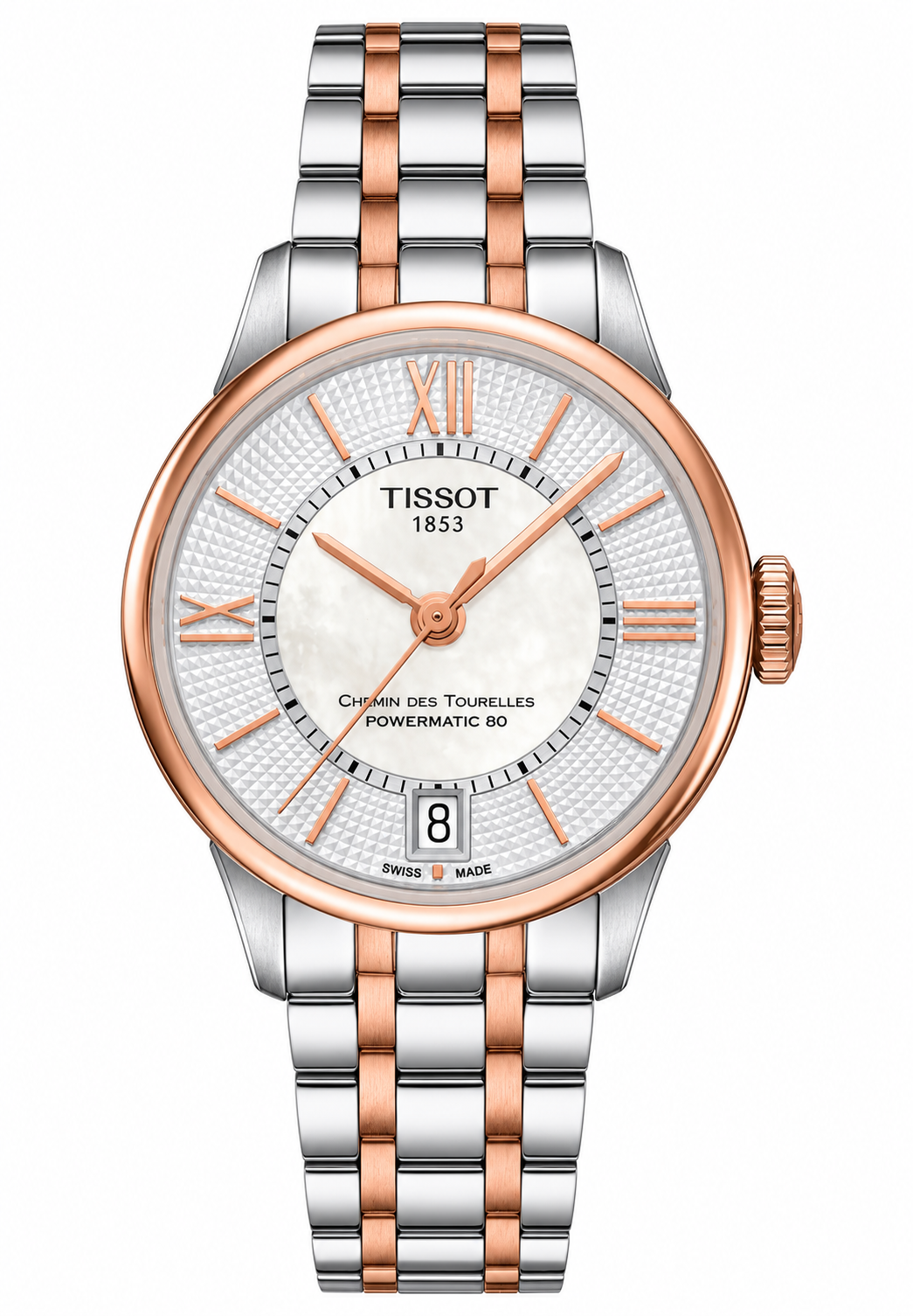 Tissot Chemin des Tourelles Powermatic 80 Lady T099.207.22.118.02 — vue de face