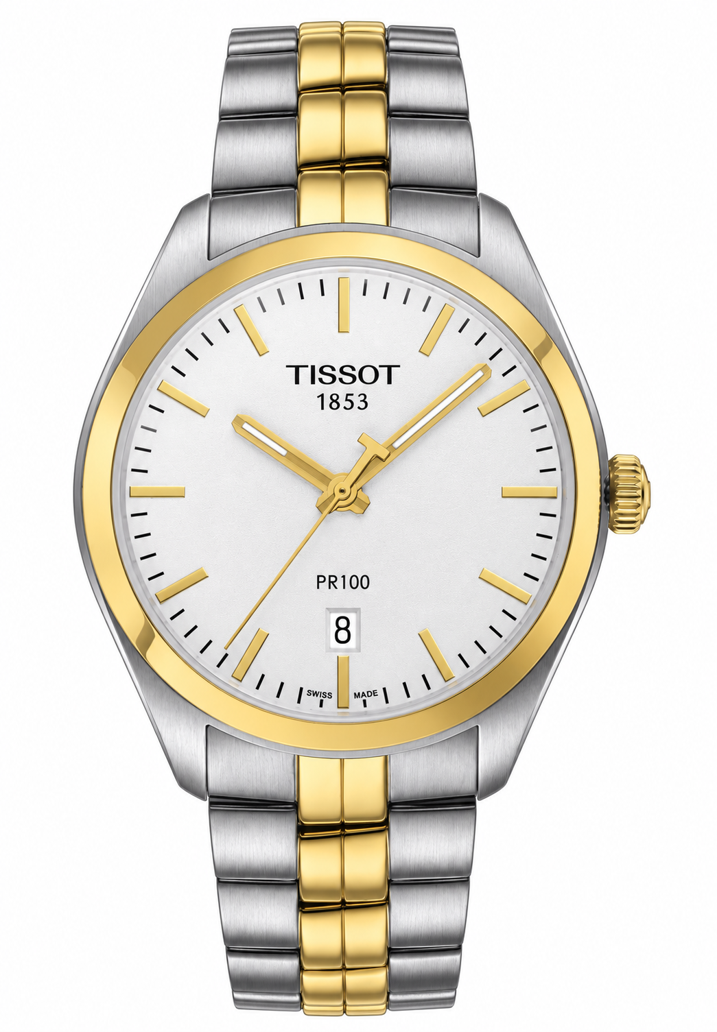 Tissot PR 100 Date T101.410.22.031.00 — vue de face