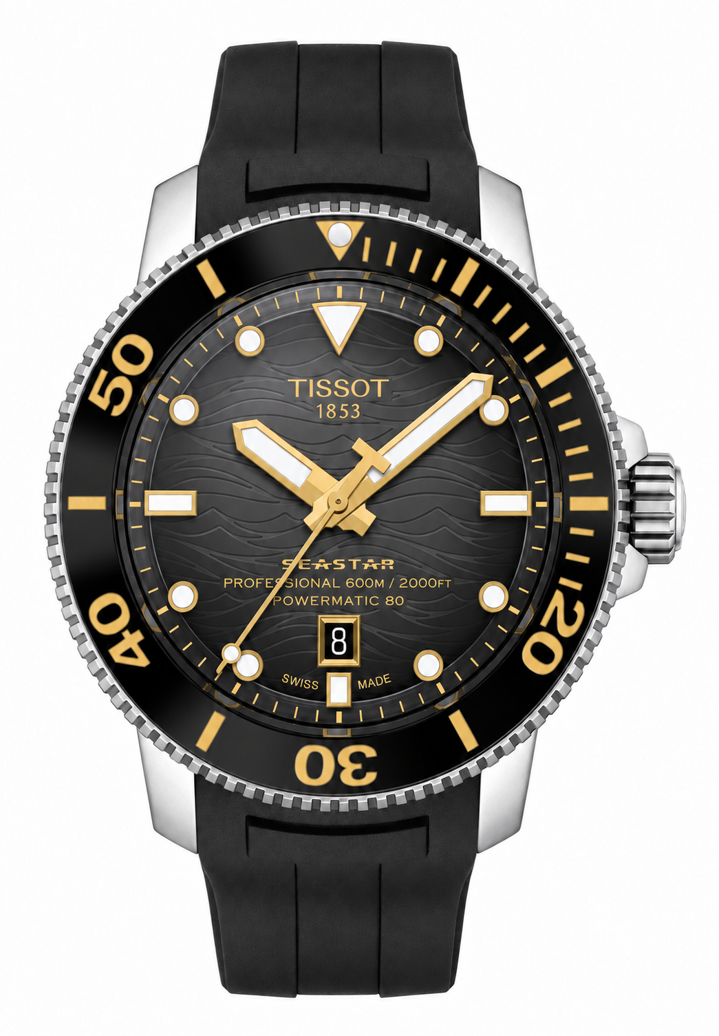 Tissot Seastar 2000 Professional Powermatic 80 T120.607.17.441.01 — vue de face