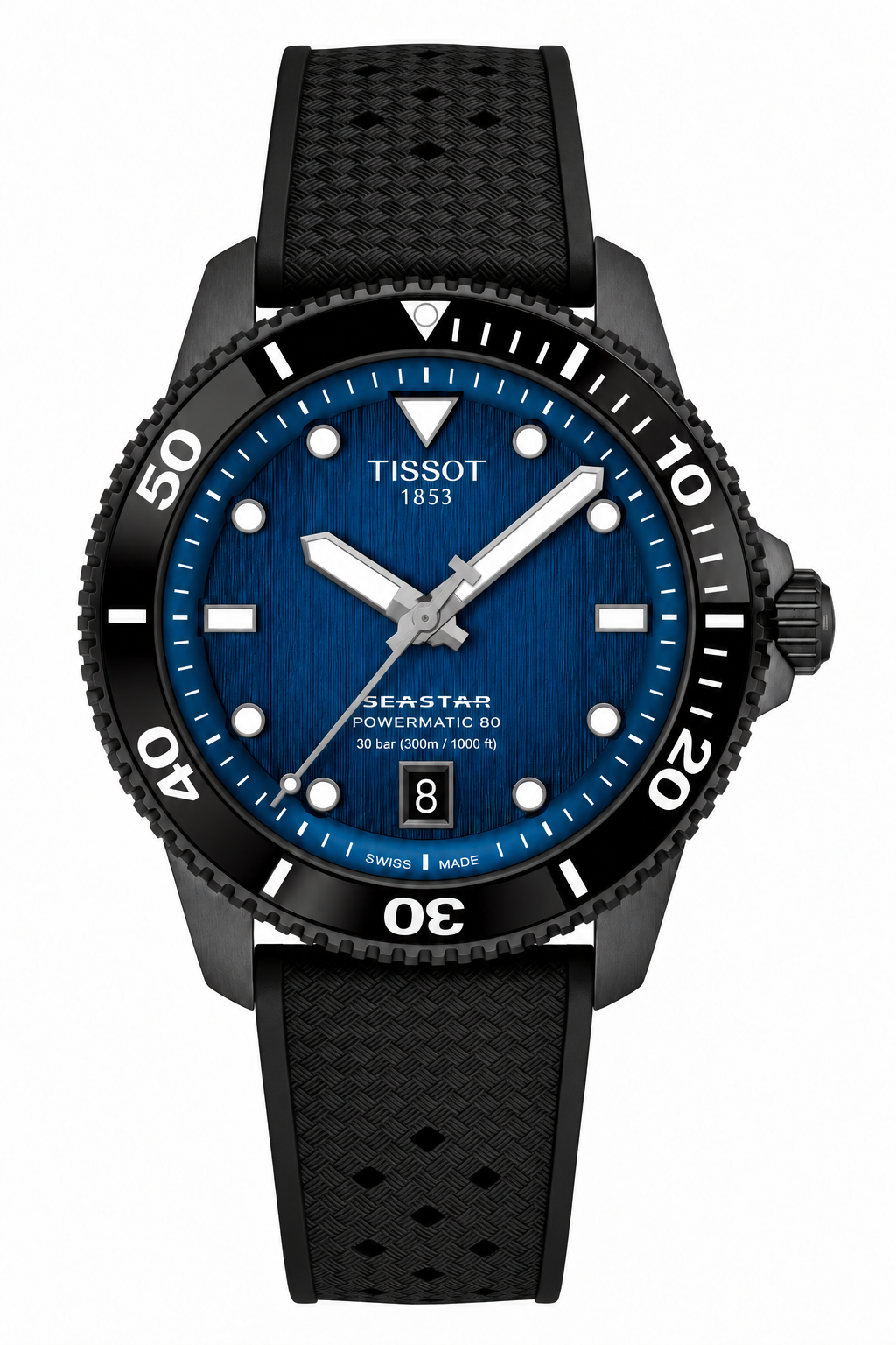 Tissot Seastar 1000 Powermatic 80 T120.807.37.041.00 — vue de face