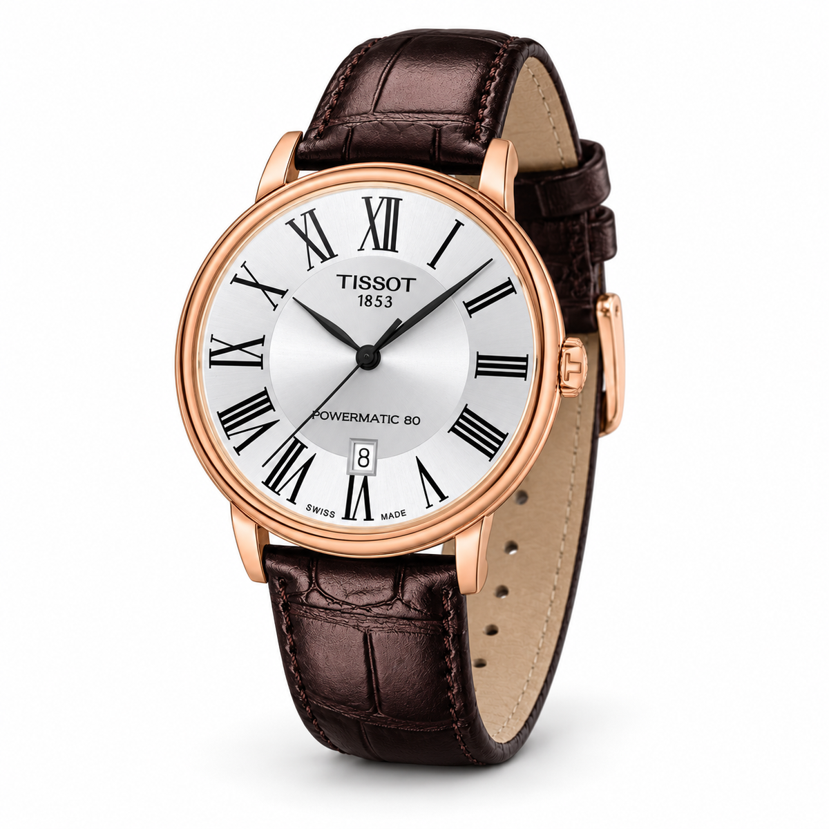 Tissot Carson Premium Powermatic 80 T122.407.36.033.00 — vue trois quarts