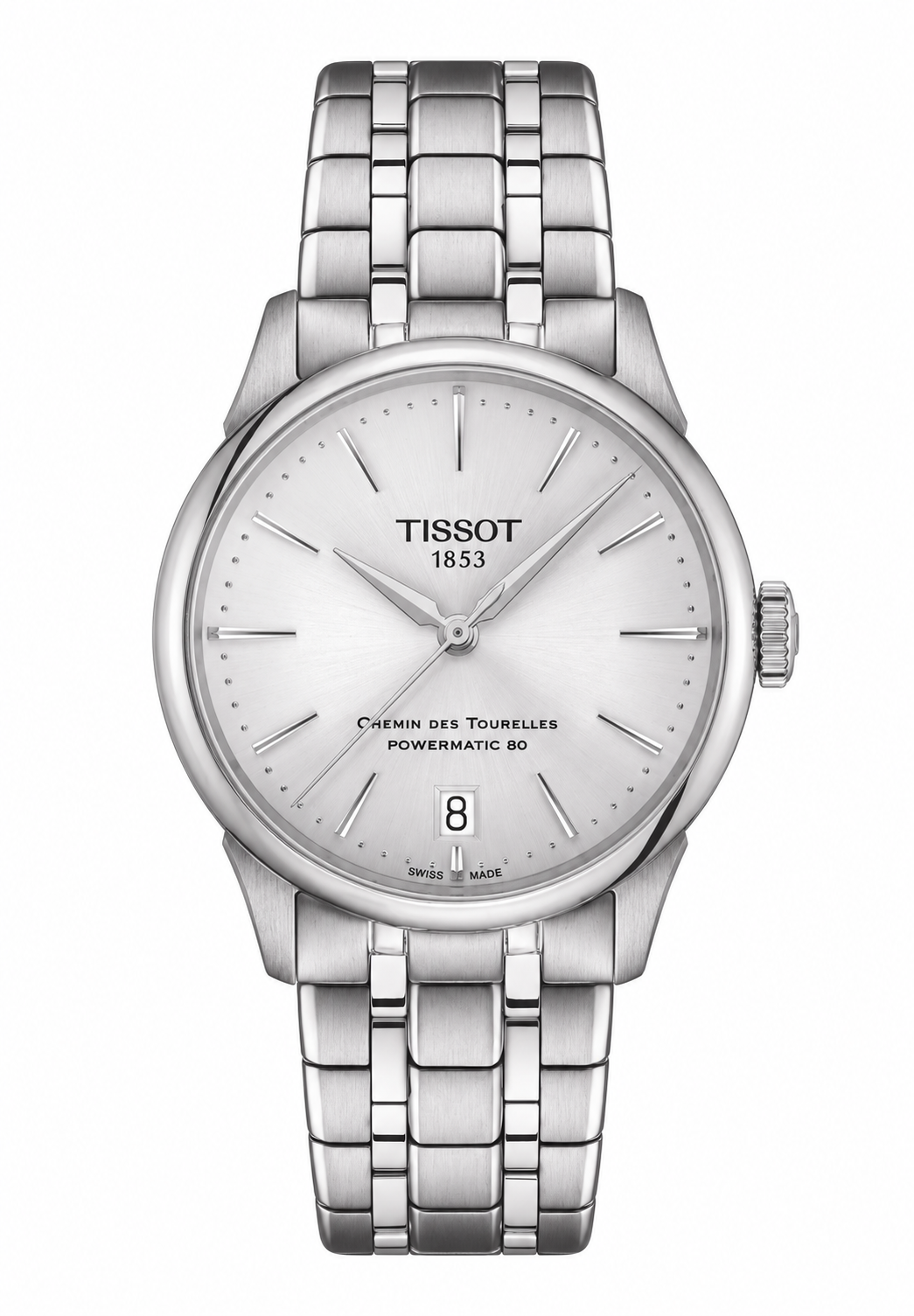 Tissot Chemin des Tourelles Powermatic 80 T139.207.11.031.00 — vue de face