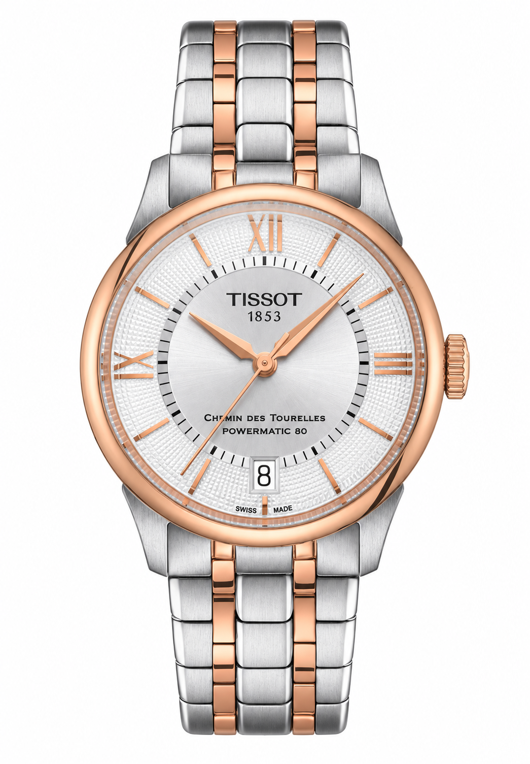 Tissot Chemin des Tourelles Powermatic 80 T139.207.22.038.00 — vue de face