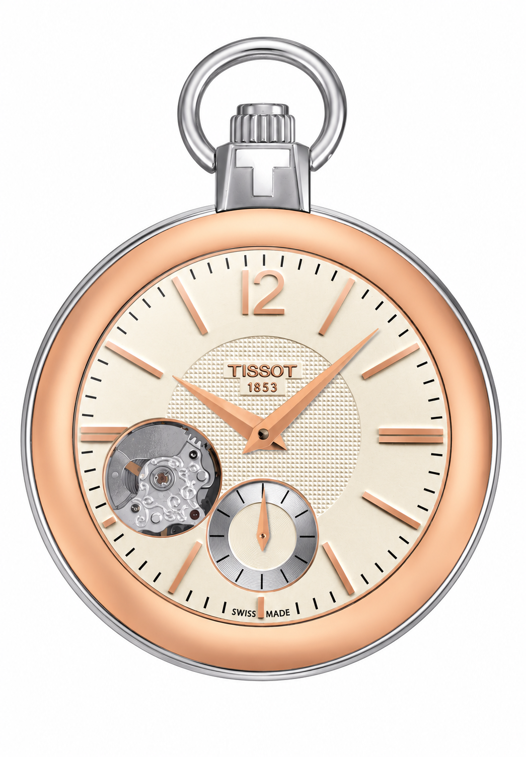 Tissot Pocket Mechanical Skeleton T853.405.29.267.01 — vue de face